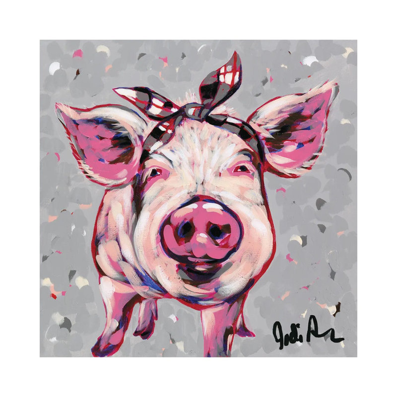 Farm Pop-Priscilla by Jodi Augustine - Wrapped Canvas Square Print, 66.04 cm H x 66.04 cm W x 1.91 cm D