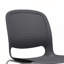 Chaises empilables ergonomiques avec dossier incurvé et trépied en acier durable pour le bureau et la maison modernes