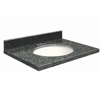 37'' Granite Single Bathroom Vanity Top with Sink