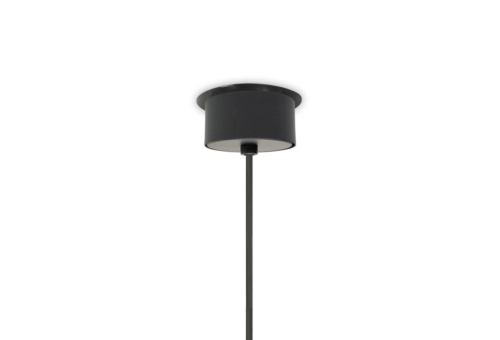 Single Light Dimmable Pendant, Black, 15.7" H x 27.1" W x 27.1" D, Sea Blue