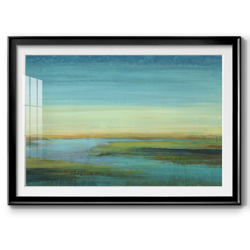 The Flow, impression sur papier encadrée, Noir, H 30 po x l 44 po x P 1,5 po