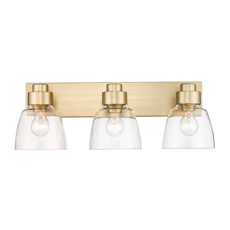 Bridgnorth 3 - Light Dimmable Vanity Light, Brushed Champagne Bronze