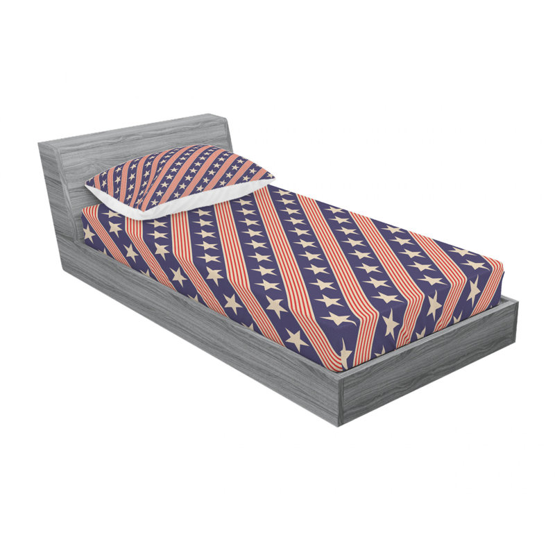 Microfiber Sheet Set, Twin Sheet Set with Fitted Sheet