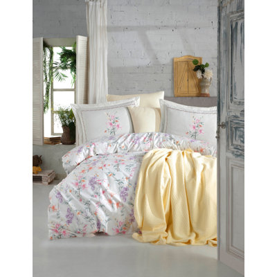Cotton Floral Duvet Cover