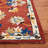 Caleesi Micro-Loop Hand Tufted Wool/Cotton Floral Rug in Rust/Beige/Blue-179423369