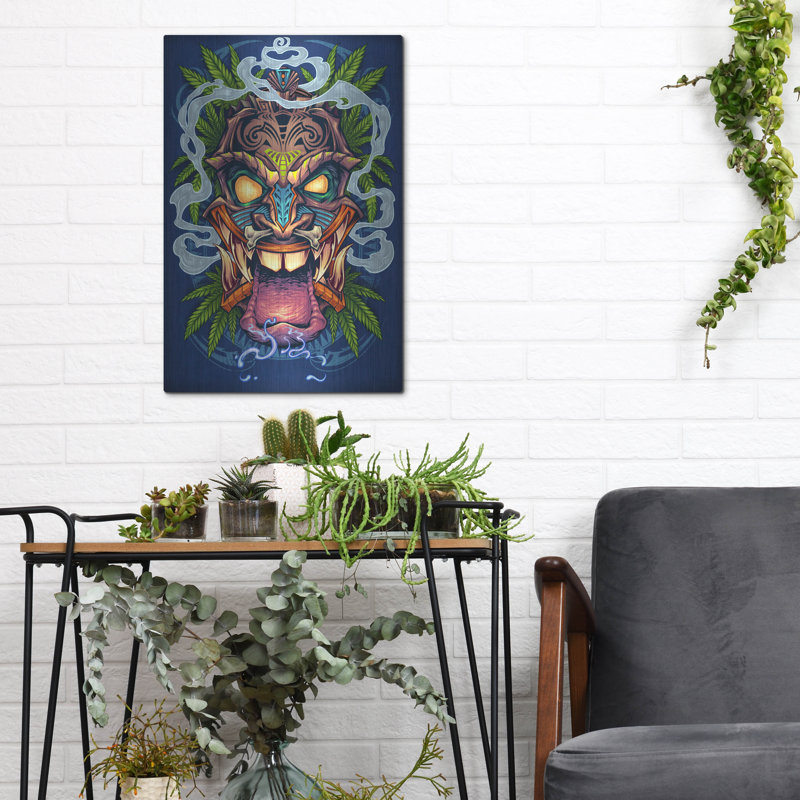 «Tiki Head» par Flyland Designs, H 16 po x l 12 po