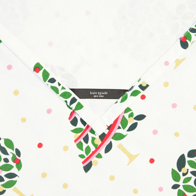 Kate Spade New York Confetti Cloth Napkins, 100% Cotton with Metallic Print