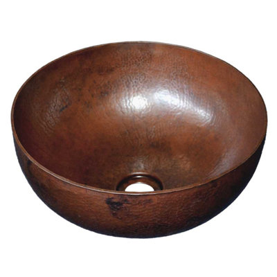 Maestro Copper Round Vessel Sink