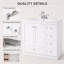 Meuble-lavabo autoportant de 91 cm (36 po) avec lavabo et 4 tiroirs à fermeture en douceur-1414322690