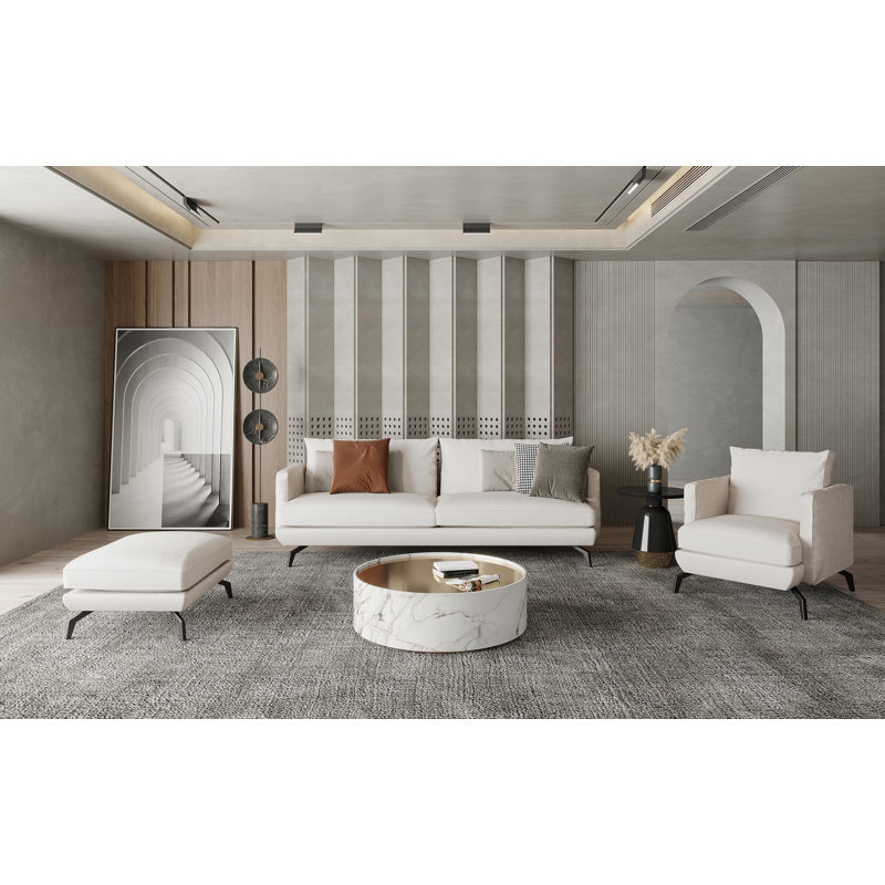 Unic 2 Seater Sofa, Off-White