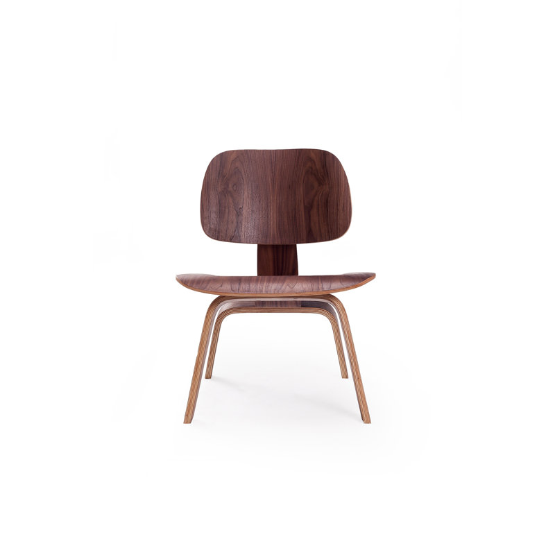 Méridienne moulée en contreplaqué, Walnut