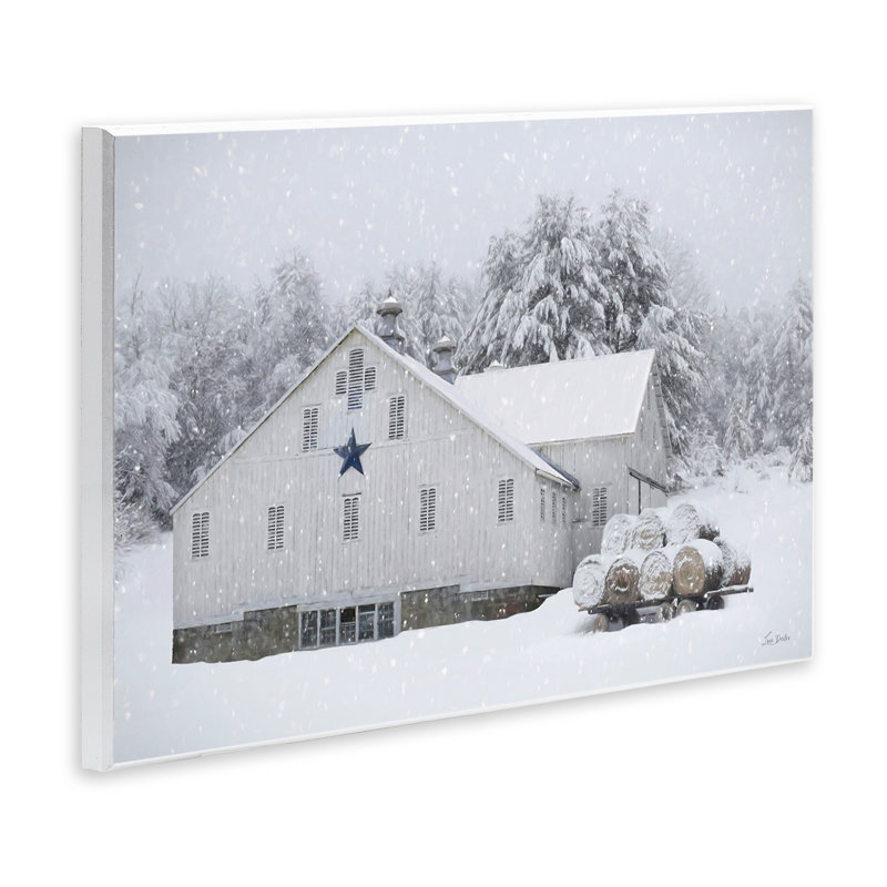 «Snowy Farmhouse Scene», art par Lori Deiter, H 10 po x l 15 po