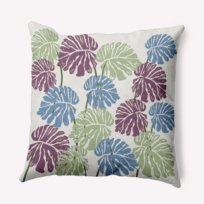 Coussin décoratif floral intérieur / extérieur en polyester