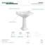 Lavabo sur pied en céramique Kingston-46046374
