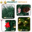 Décoration d'arche de Noël artificielle de 8,7 pi avec lumières et ornements