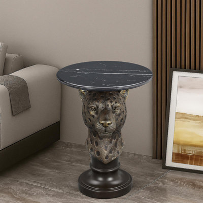 Table d'appoint Leopard Head