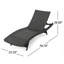 Chaise longue simple inclinable 79 po Everlee