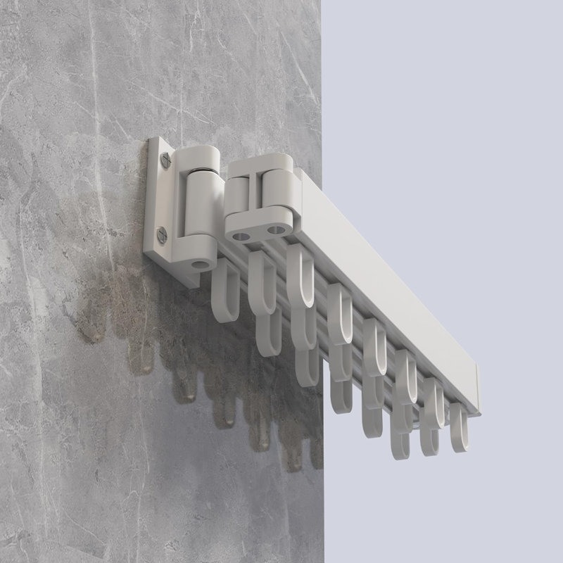 Wall-Mounted Drying Rack, White