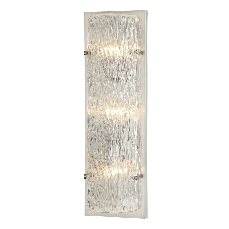 Morgan 3-Lt Sconce - Black, Brushed Nickel