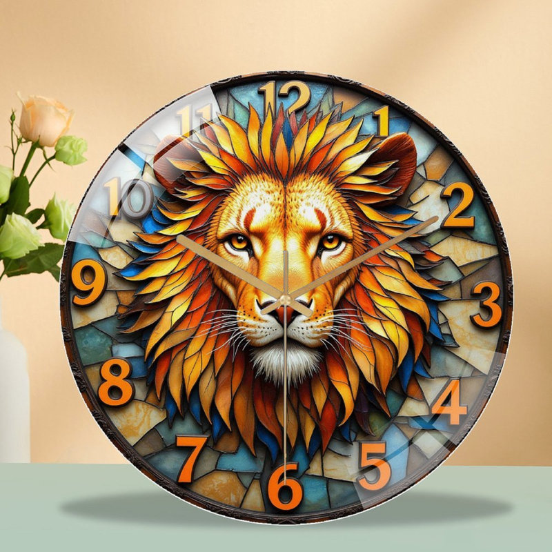 Horloge murale en verre 12 po
