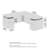 Bush Business Furniture Stratus 72W X 78D Height Adjustable L Shaped Standing Desk With Drawers - Reversible-114509243