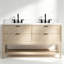 Meuble-lavabo autoportant en bois massif 60 po avec plateau en marbre 60 po-1677326301