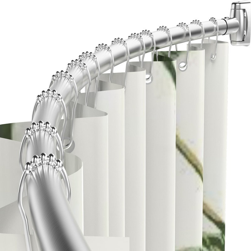 Tringle à rideau de douche 72 po, Nickel brossé