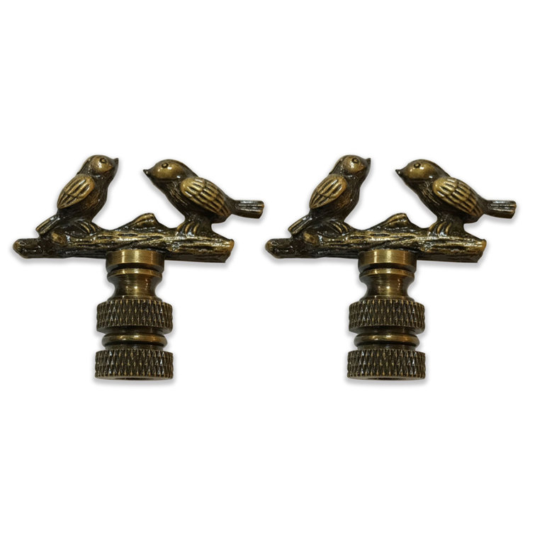 Birds on Tree Branch Lamp Finial