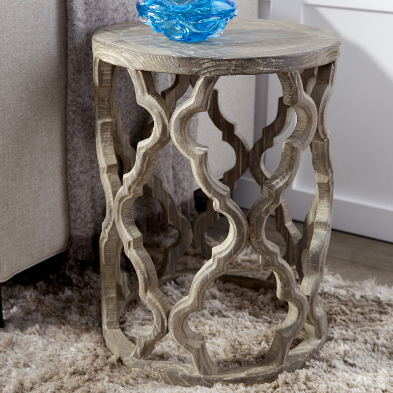 Sirah Solid Wood Top End Table