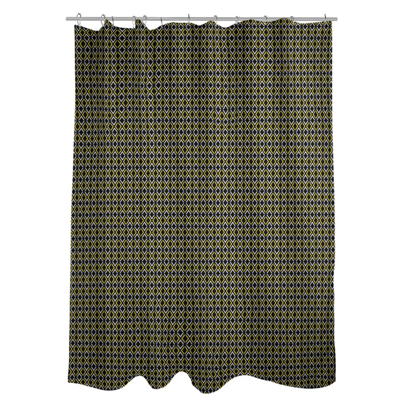 Rideau double double géométrique, Yellow Geometric II