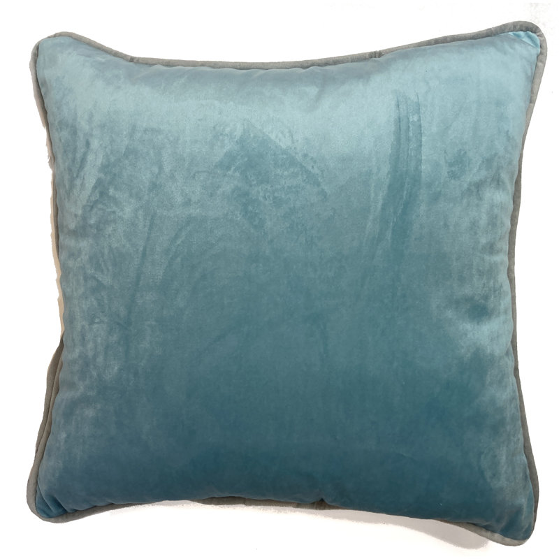 Roffe Square Euro Cushion Cover, Duck Egg