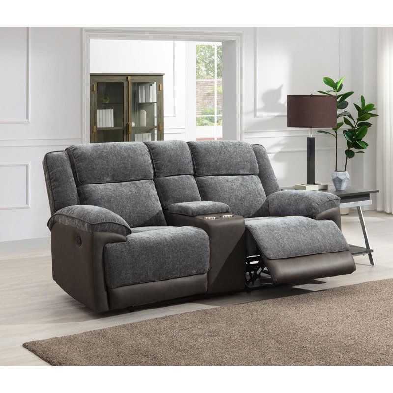 3 Piece Chenille Reclining Living Room Set, 3 Pieces: Sofa, Loveseat, Chair