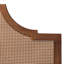 Lit tissé en noyer Mid-Century Brehanna Baxton Studio Macaria-1798034059