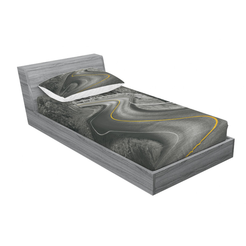 Microfiber Sheet Set, Twin Sheet Set with Fitted Sheet