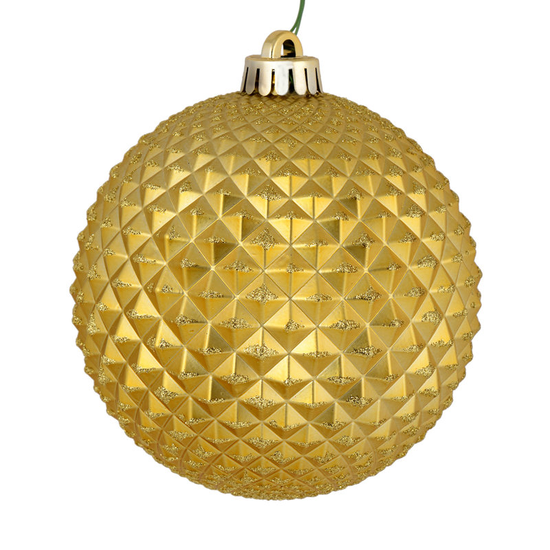 Ornement boule Durian Glitter, Or