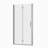 1 3/8" Adjustment,Universal Pivot Shower Door, With 1/4" Tempered Glass Finish 3472-123210064