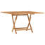  Folding Garden Table 110x110x75 cm Solid Wood Teak