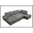 128"Sofa U Shaped Sectional Couch With Ottoman