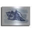 «Brushed Midnight Blue Seashell» par Bluebird Barn, art mural en métal-1216258140
