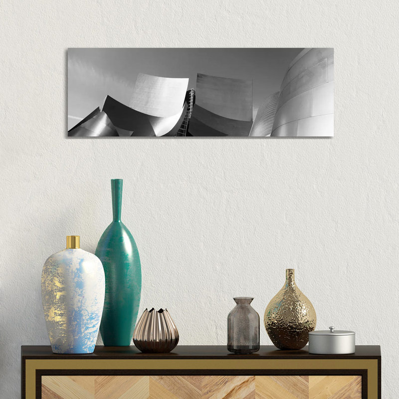 Walt Disney Concert Hall, Los Angeles, California, USA - Wrapped Canvas Panoramic Print, 30.48 cm H x 91.44 cm W x 1.91 cm D
