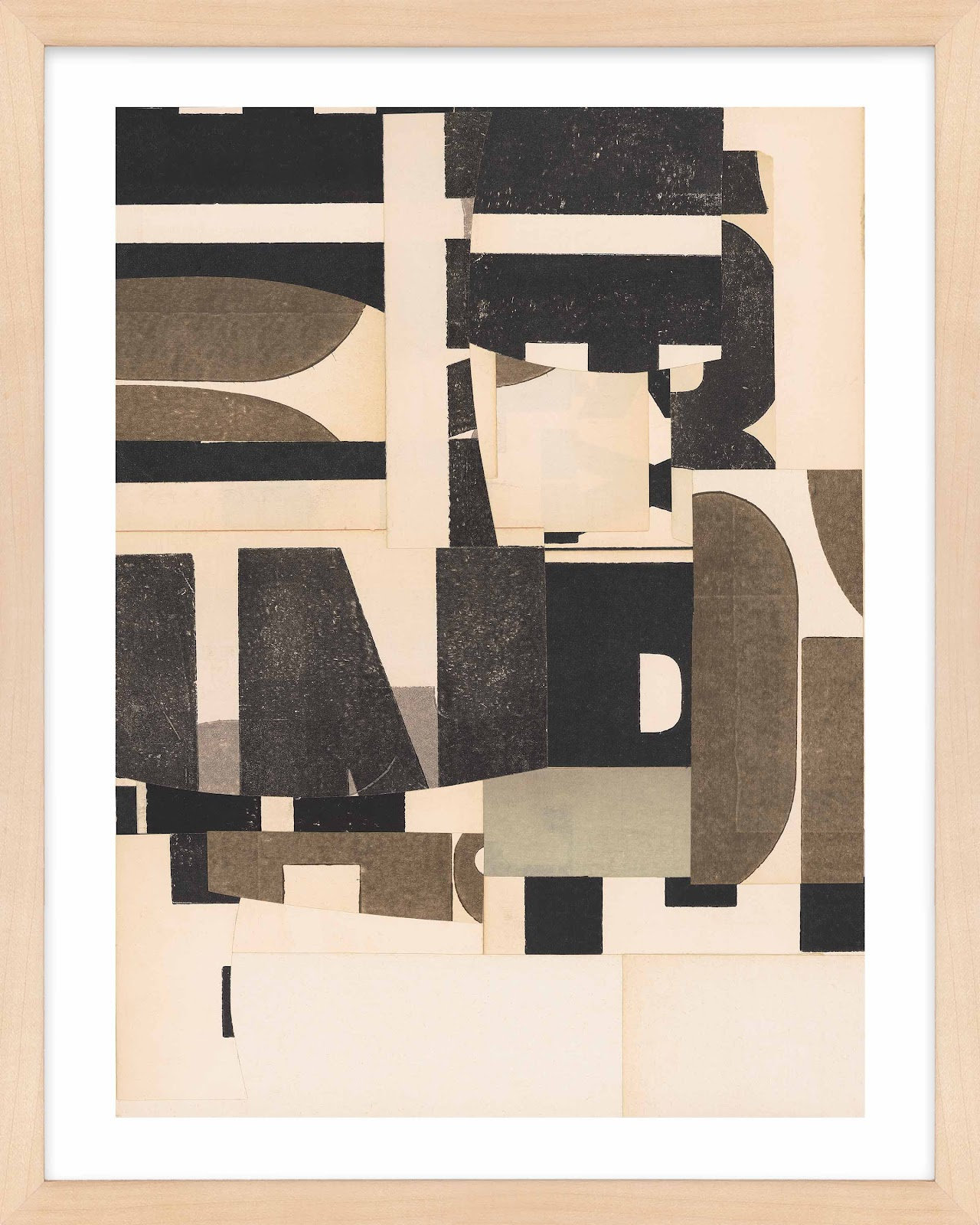 Dark and Stormy Print by Sarah Short, 16" W x 20" H, Brown
