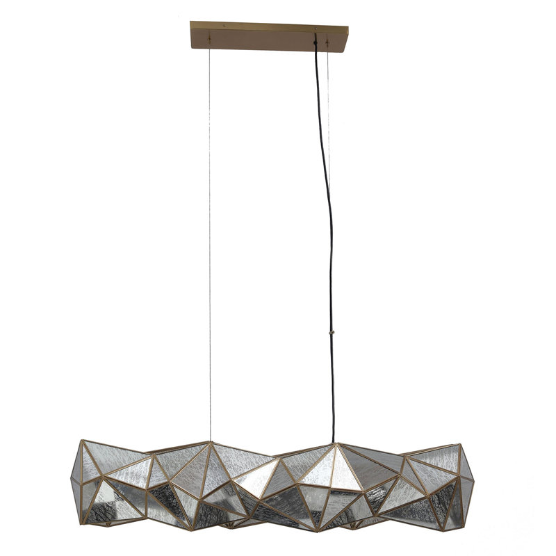 Luminaire pour îlot 6 lumières Metropolitan Geo-Gem