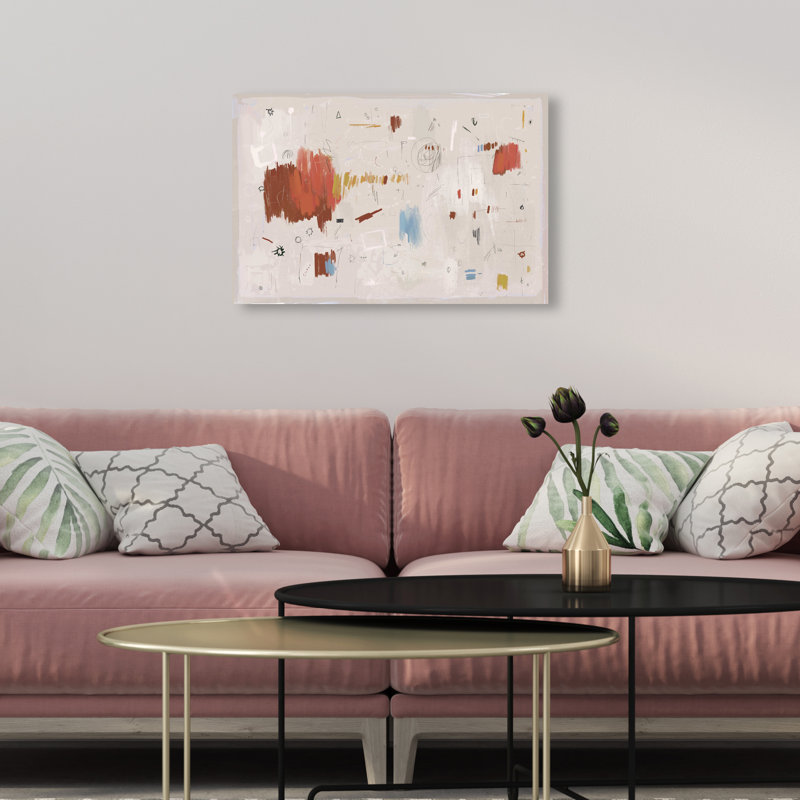 Expression Wall Canvas Abstract Print by Oliver Gal, Black Frame, 15 x 10, 10"H x 15"W, Canvas Unframed