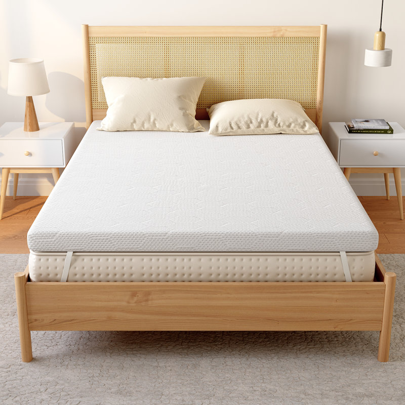 Protège-matelas à double couche en mousse viscoélastique gélifiée - respirant, antidérapant et confortable, 3