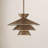 Vinnie 1-Light Pendant in Natural Brass-1742904043