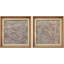 «Grey Minéral Texture Abstract Art Set», impression encadrée sur papier dans la chambre des maîtres, 2 pièces-742031796-742031794