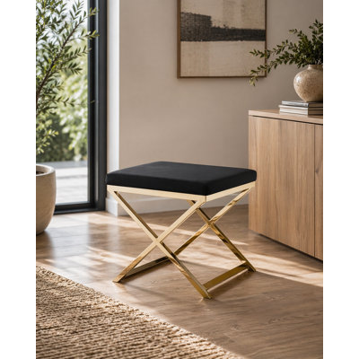 Axel Stainless Steel Accent Stool