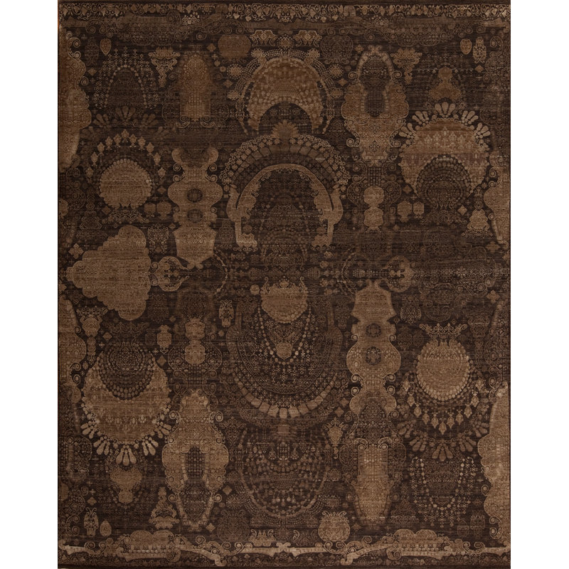 Manhattan Reserve Abstract Area Rug in Brown