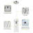 Modern Integrated LED Pendant Light Fixture Bubble Crystal Glass Hanging Light-363015680-363015686