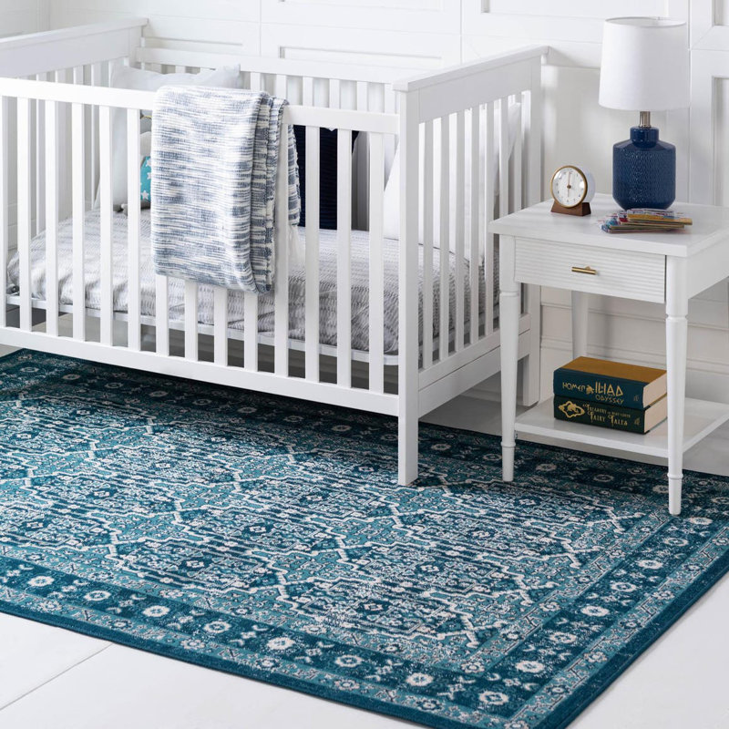 Geometric Indoor Rug, Rectangle 4'1" x 6'1"